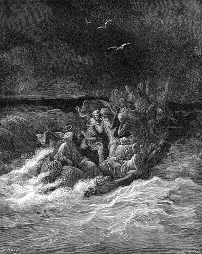 Jesus Calms the Storm by Gustave Dore